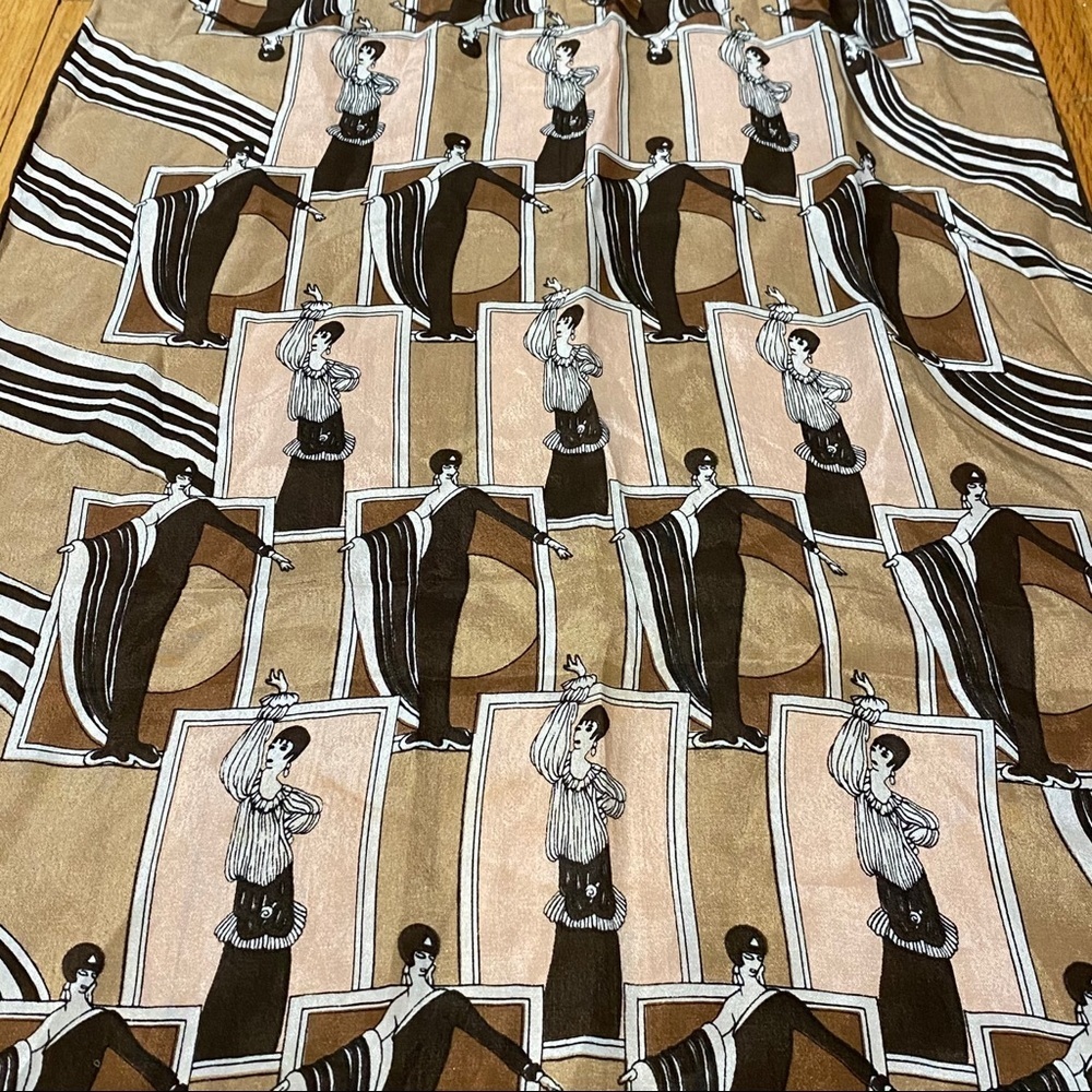 Vintage Anne Klein Art Deco scarf - Picture 4 of 6
